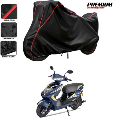 PAGORA Waterproof Two Wheeler Cover for Ampere(Zeal, Black)