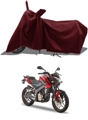 KEDIT Two Wheeler Cover for Bajaj(Pulsar 160 NS DTS-i, Maroon)
