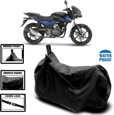 HWSXQAE Waterproof Two Wheeler Cover for Bajaj(Pulsar 180 DTS-i, Black)