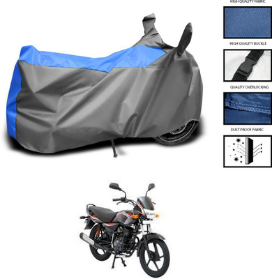 CODOKI Waterproof Two Wheeler Cover for Bajaj(Platina 125, Grey, Blue)