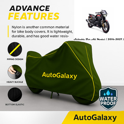 AutoGalaxy Waterproof Two Wheeler Cover for TVS(Apache, Green)