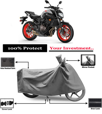 Amexride Two Wheeler Cover for Yamaha(MT 07 BS6, Grey)