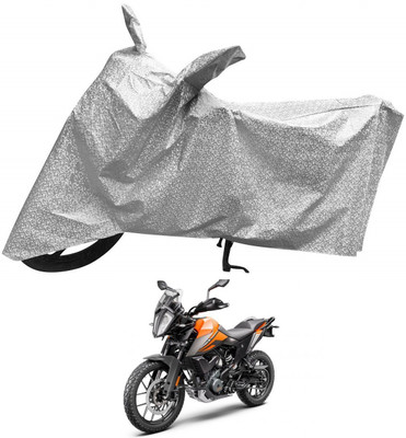 MOCKHE Waterproof Two Wheeler Cover for KTM(390 Adventure, Silver)
