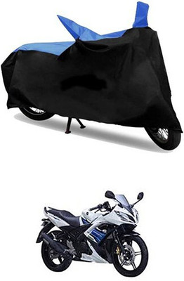 Mdstar Waterproof Two Wheeler Cover for Yamaha(R15 s, Blue, Black)