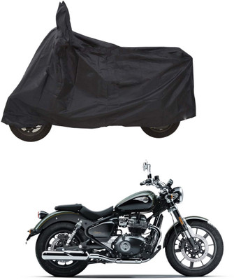CODOKI Waterproof Two Wheeler Cover for Royal Enfield(Meteor BS6, Black)