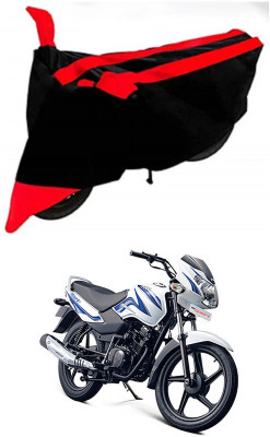 AutoGalaxy Waterproof Two Wheeler Cover for TVS(Sport ES, Red, Black)