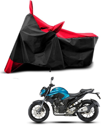 DeepShakshi AUTOMOTIVE Two Wheeler Cover for Yamaha(FZ S V3, Red, Black)