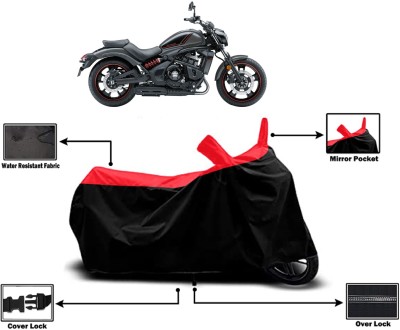 Amexride Two Wheeler Cover for Kawasaki(Vulcan S BS6, Red)