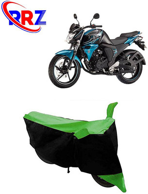 RRZ Waterproof Two Wheeler Cover for Yamaha(FZ-S, Black, Green)