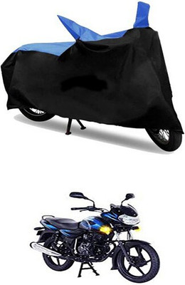 Mdstar Waterproof Two Wheeler Cover for Bajaj(Discover 125 DTS-i, Blue, Black)
