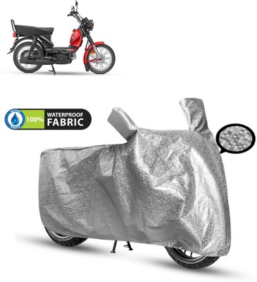 PAGORA Waterproof Two Wheeler Cover for TVS(XL 100 Comfort, Silver)