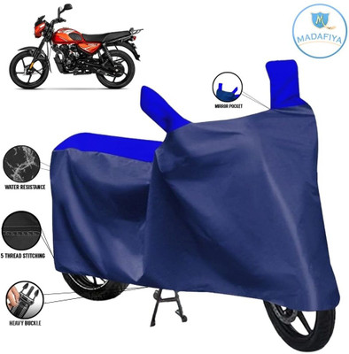 MADAFIYA Waterproof Two Wheeler Cover for Bajaj(CT110, Blue, Multicolor)