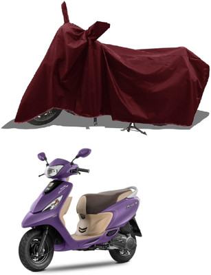 DeepShakshi AUTOMOTIVE Waterproof Two Wheeler Cover for TVS(ZX 125 BS6, Maroon)