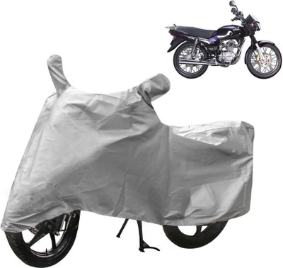 HMS Two Wheeler Cover for Bajaj(Caliber, Silver)