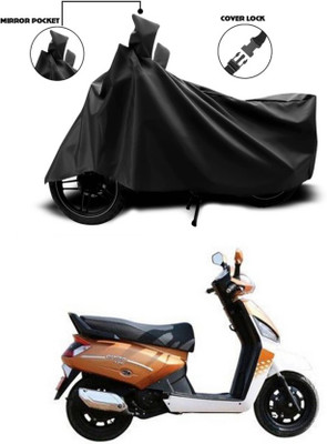 KEDIT Two Wheeler Cover for Mahindra(Gusto 125, Black)
