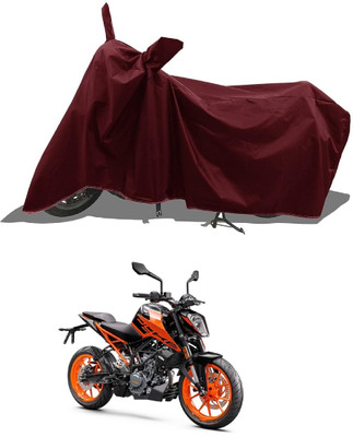 DeepShakshi AUTOMOTIVE Waterproof Two Wheeler Cover for KTM(200 Duke BS6, Maroon)