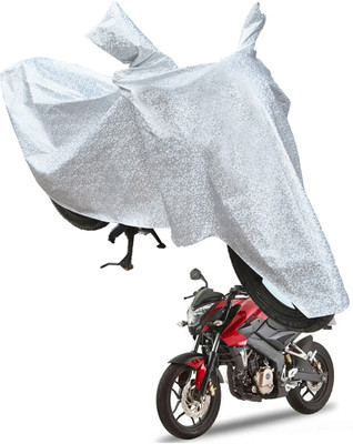 RiderShine Waterproof Two Wheeler Cover for Bajaj(Pulsar 180NS, Silver)