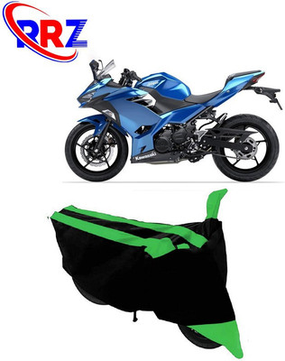 RRZ Waterproof Two Wheeler Cover for Kawasaki(Ninja 250, Black, Green)