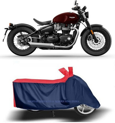 DeepShakshi AUTOMOTIVE Waterproof Two Wheeler Cover for Triumph(Bonneville Bobber, Blue)