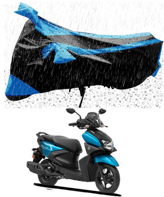 DeepShakshi AUTOMOTIVE Waterproof Two Wheeler Cover for Yamaha(Ray-ZR 125FI, Blue, Black)