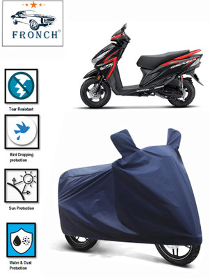 FRONCH Waterproof Two Wheeler Cover for Honda(Dio, Blue)