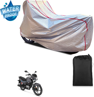 PAGORA Waterproof Two Wheeler Cover for Hero(Glamour i3s BS6, Silver)