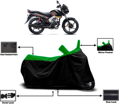 Amexride Two Wheeler Cover for Mahindra(Centuro, Green)