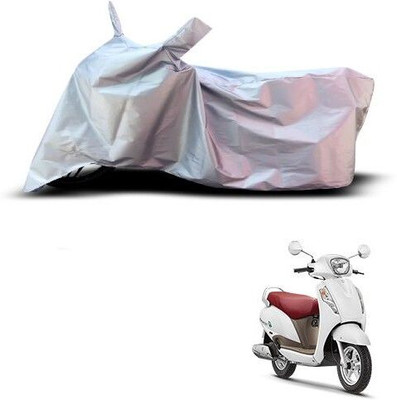 Varnwal E Commerce Waterproof Two Wheeler Cover for Suzuki(Access, Silver)