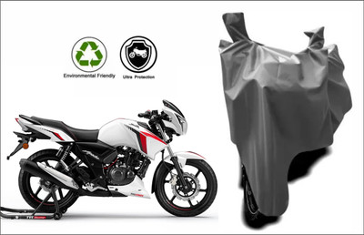 MMSSTAR Waterproof Two Wheeler Cover for TVS(Apache RTR 160, Grey)