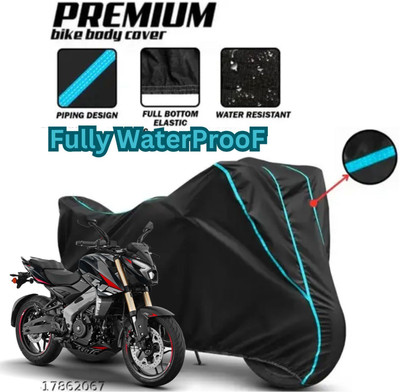 AutoGalaxy Waterproof Two Wheeler Cover for Bajaj(Pulsar 125, Black)