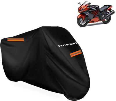 Horseyaart Waterproof Two Wheeler Cover for Kawasaki(Ninja ZX 14R BS6, Black)