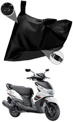 Mdstar Waterproof Two Wheeler Cover for Yamaha(Ray Z BS6, Black)
