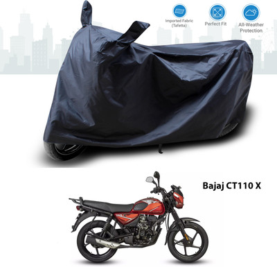 GOSHIV-car and bike accessories Two Wheeler Cover for Bajaj(Black)