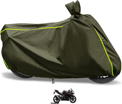 Euro Care Waterproof Two Wheeler Cover for TVS(Apache RR 310, Green)