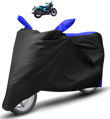 Caronix Two Wheeler Cover for Royal Enfield(Blue)