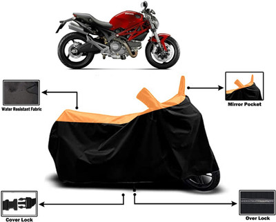 Amexride Two Wheeler Cover for Ducati(Monster 795, Orange)