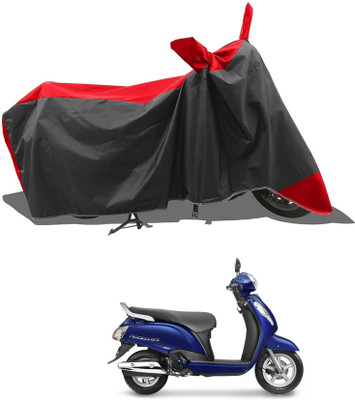 KEDIT Two Wheeler Cover for Suzuki(Access 125, Red)