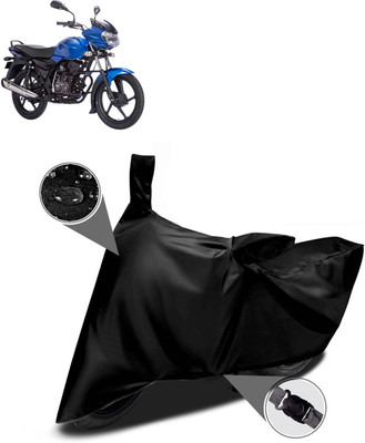 DeepShakshi AUTOMOTIVE Two Wheeler Cover for Bajaj(Discover 100 DTS-i, Black)