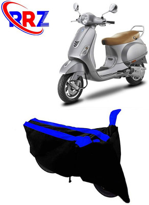 RRZ Waterproof Two Wheeler Cover for Vespa(Vespa VXL, Black, Blue)