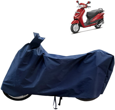 Horseyaart Waterproof Two Wheeler Cover for Hero(Duet LX 110CC, Blue)