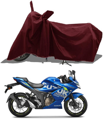 DeepShakshi AUTOMOTIVE Waterproof Two Wheeler Cover for Suzuki(GSX S1000F, Maroon)