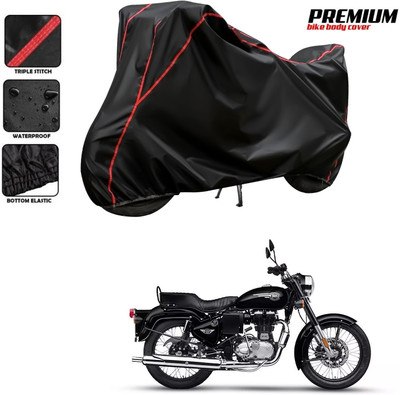 SThanaveX Waterproof Two Wheeler Cover for Royal Enfield(Bullet 350 Twinspark, Black)