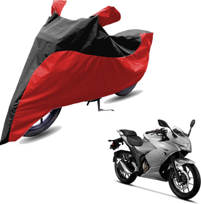 RiderShine Two Wheeler Cover for Suzuki(Gixxer 250, Red, Black)