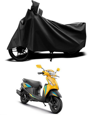 ANTHUB Waterproof Two Wheeler Cover for Hero(Pleasure+ 110, Black)