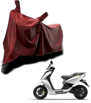 KEDIT Two Wheeler Cover for Ather(450 X, Maroon)