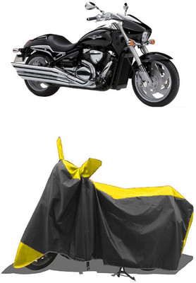 SUGASHRI Waterproof Two Wheeler Cover for Suzuki(Intruder M1800R, Yellow, Black)