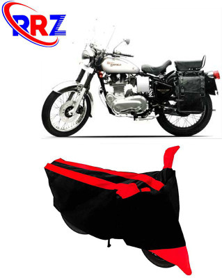 AutoGalaxy Waterproof Two Wheeler Cover for Royal Enfield(Machismo 500, Black, Red)
