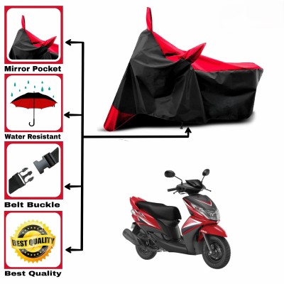 DeepShakshi AUTOMOTIVE Two Wheeler Cover for Yamaha(Ray Z BS6, Red, Black)