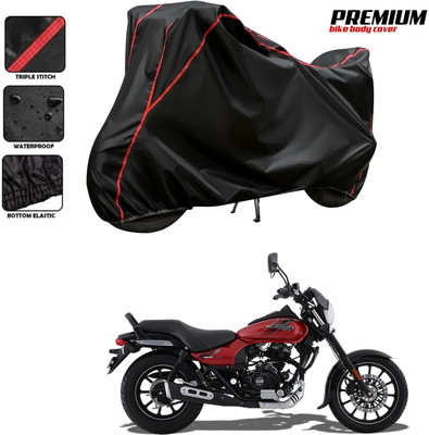 DeepShakshi AUTOMOTIVE Waterproof Two Wheeler Cover for Bajaj(Avenger 150 Street, Black, Red)