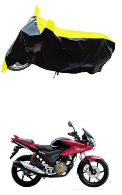 VESMEI Two Wheeler Cover for Honda(Stunner CBF, Yellow, Black)